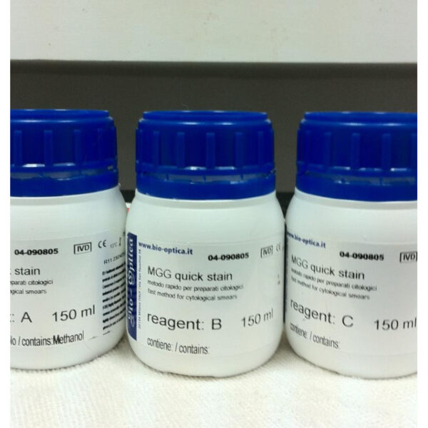 MGG Quick Stain 100 Test Kit for Rapid Blood and Bone Marrow Smear Staining